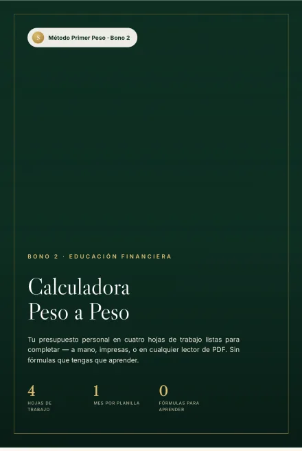 Tapa del bono Calculadora Peso a Peso