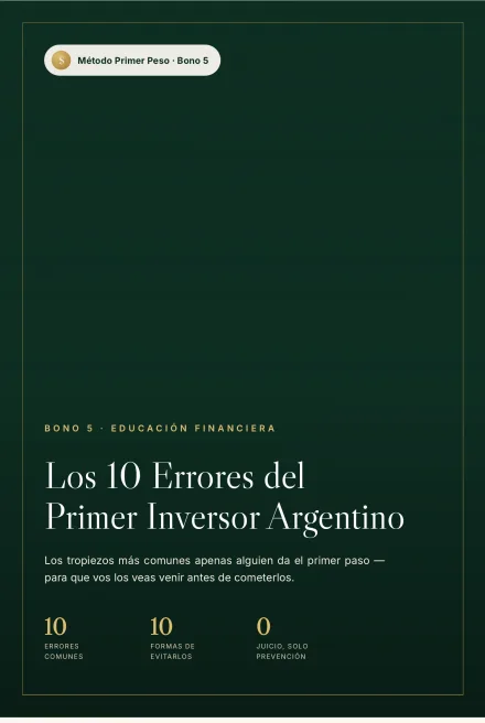 Tapa del bono Los 10 Errores del Primer Inversor Argentino